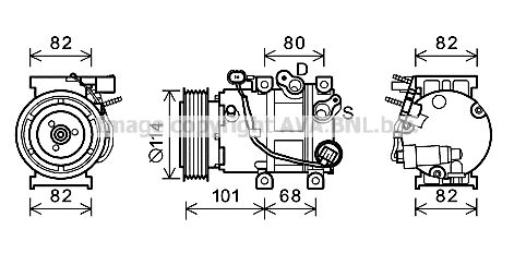 AVA QUALITY COOLING kompresorius, oro kondicionierius HYK377